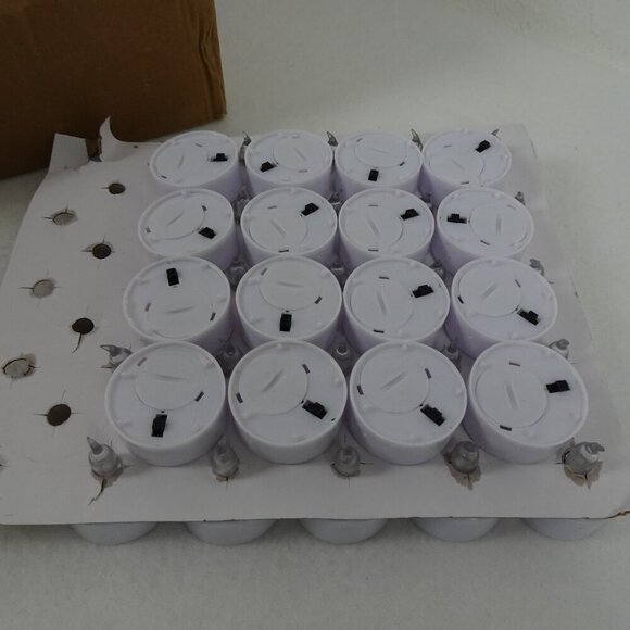 80 Pack Flameless Candles Tea Lights Flickering White Base - Picture 9 of 11